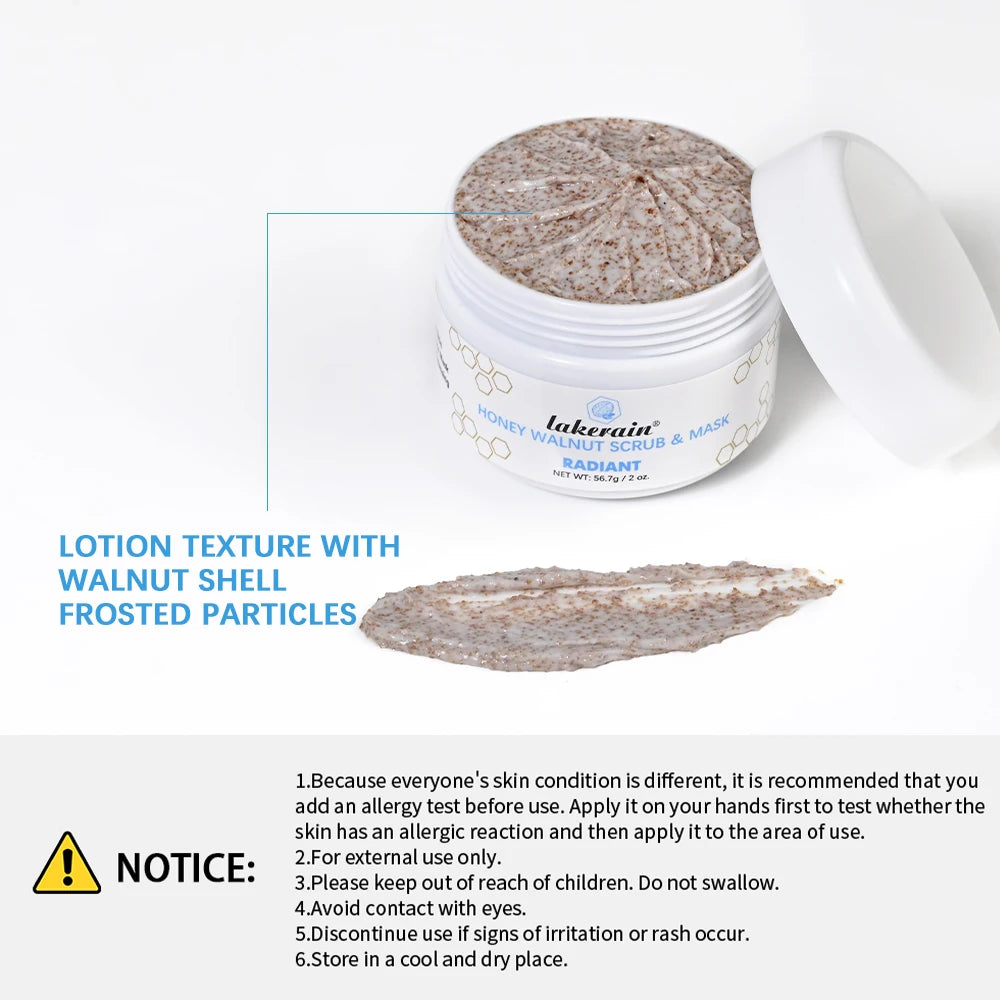 Honey Walnut Facial Scrub and Mask for Radiant Skin - 6