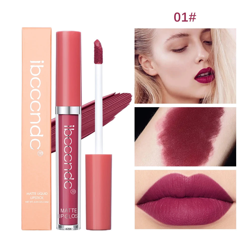 Matte Velvet Liquid Lipstick Long lasting waterproof wear - 5