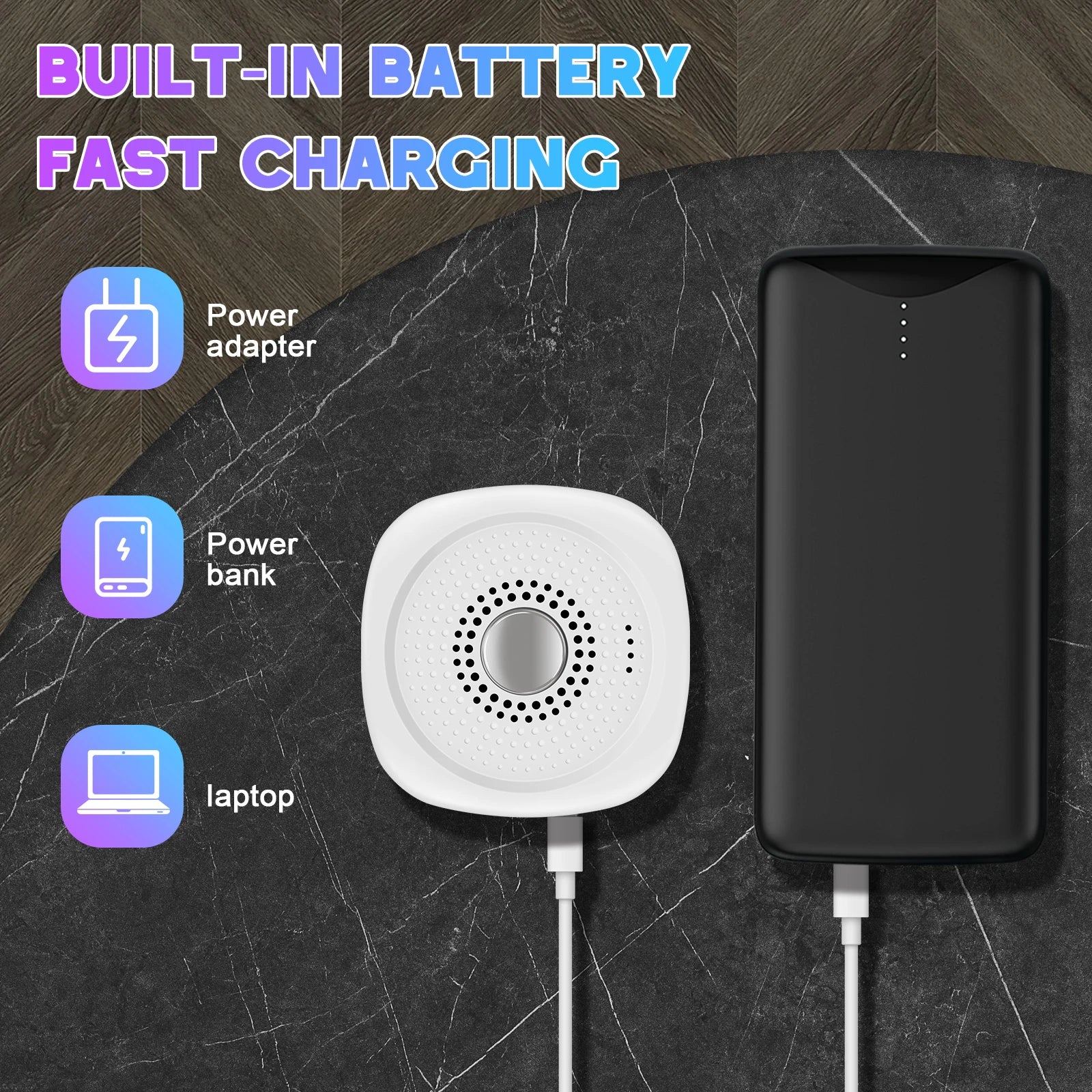 Portable White Noise Sound Machine with 8 Soothing Sounds - 13