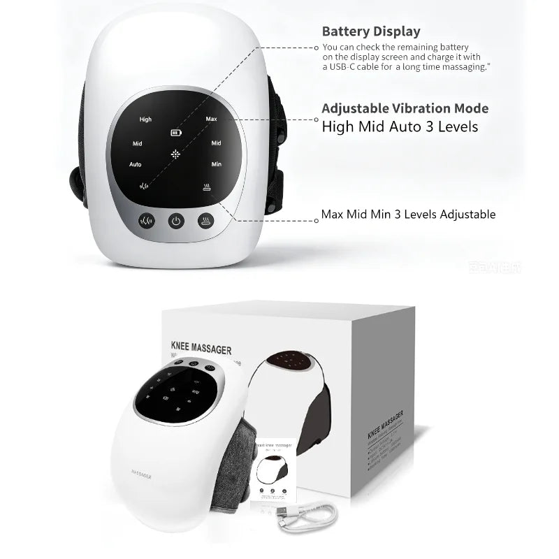 3 in 1 Knee Massager with Cordless Design