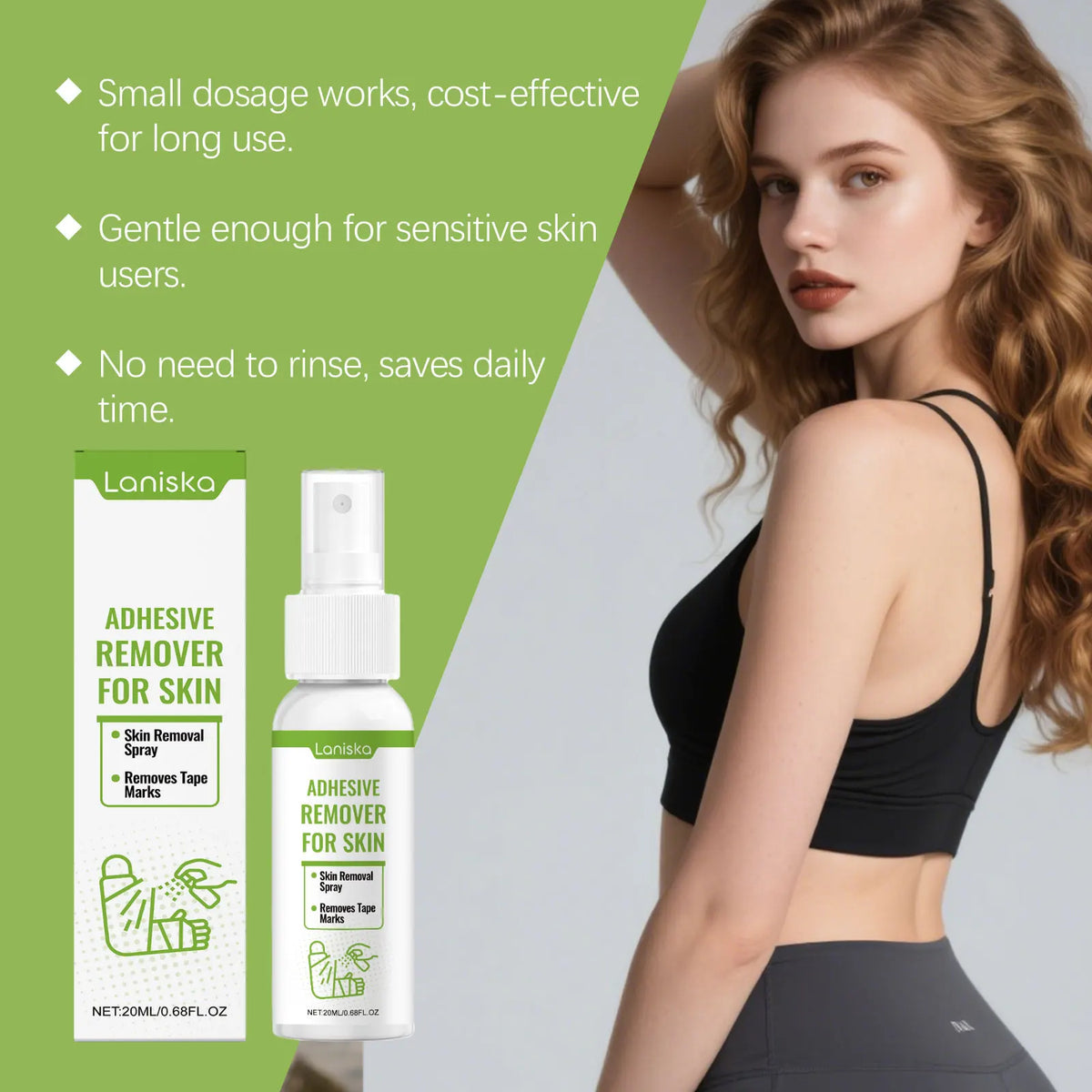 Adhesive Remover Spray for Skin Gentle Tape and Bandage Removal