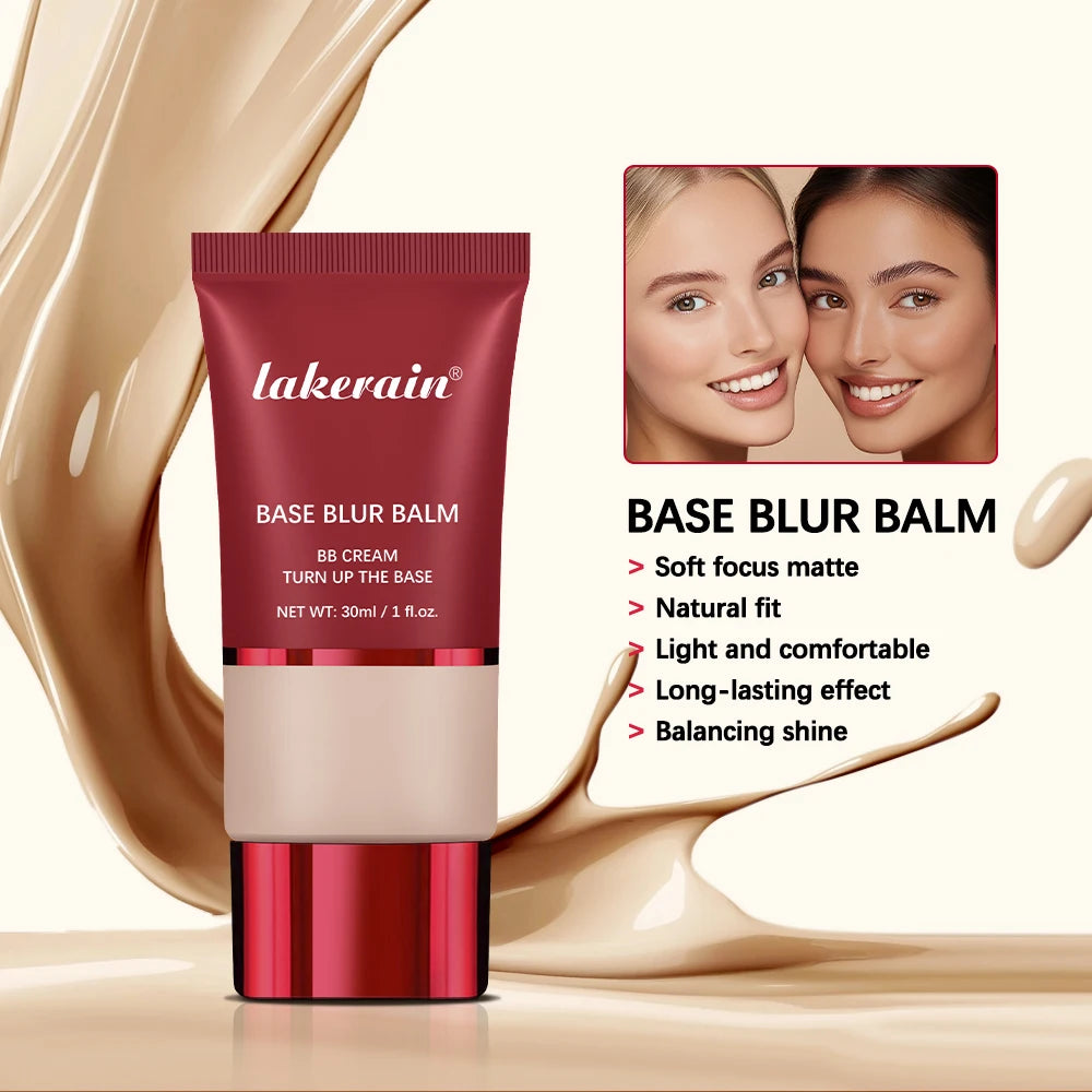Blur Base Balm with Applicator Brush for a Natural Matte Finish