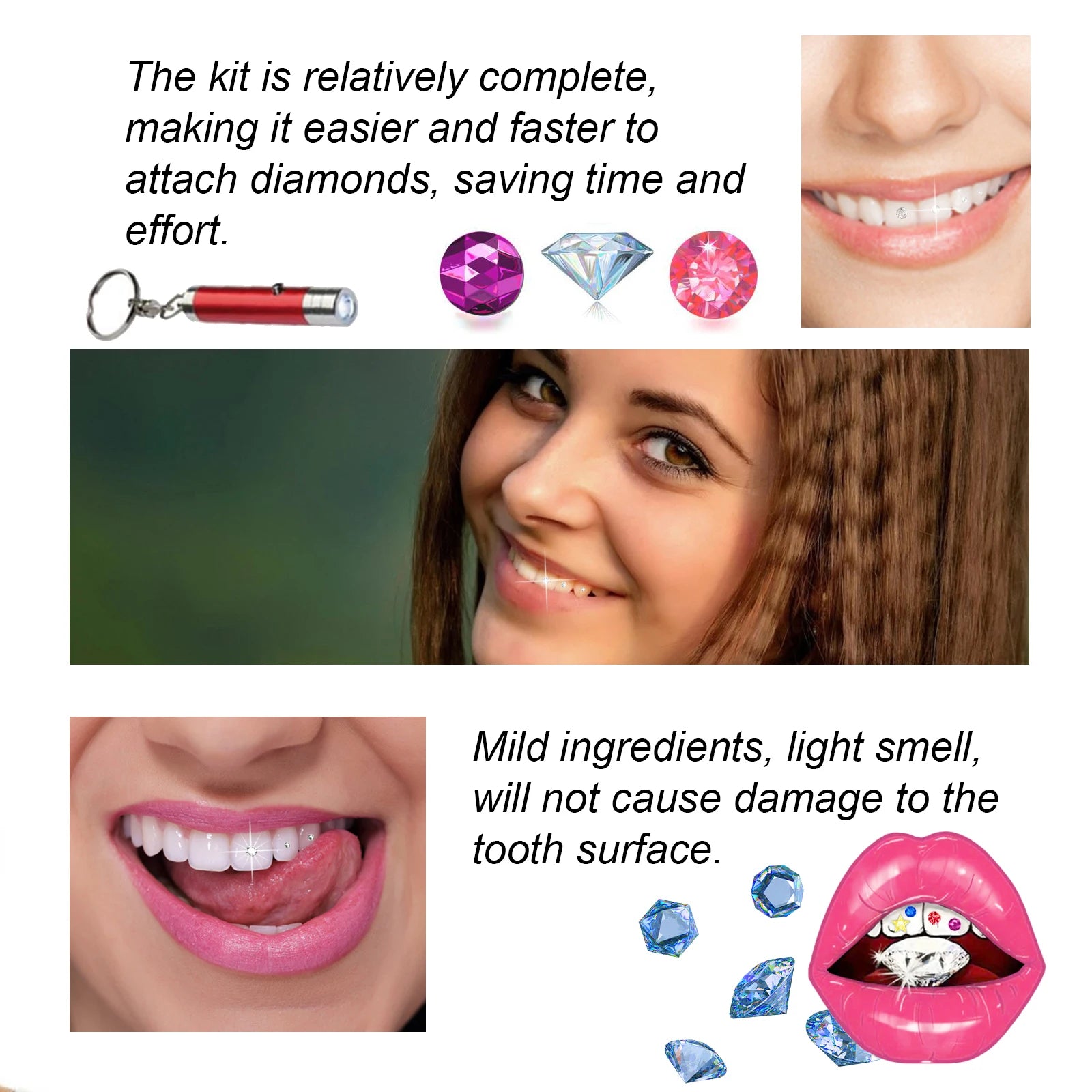 Professional Tooth Gem Kit for Sparkling Dental Jewelry - 4