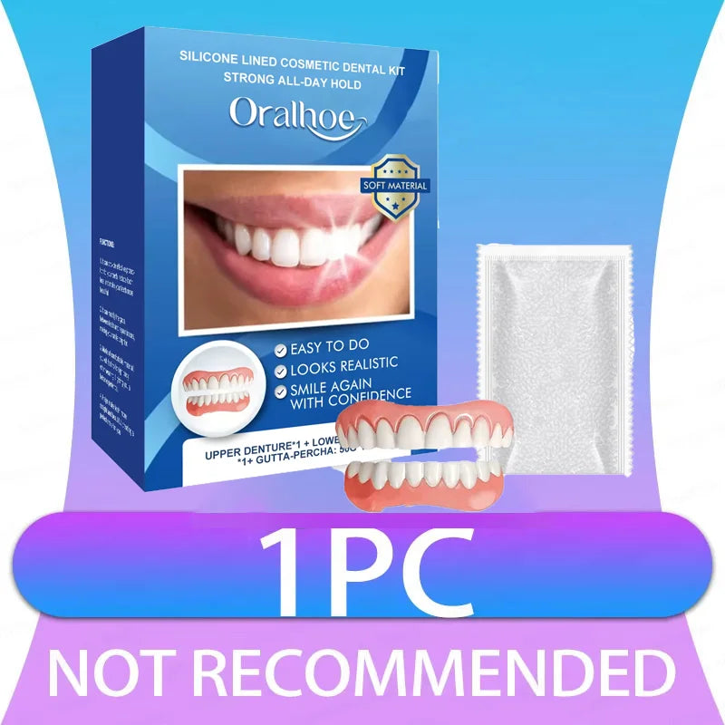 Natural Silicone Dentures for Instant Comfort Fit - 7