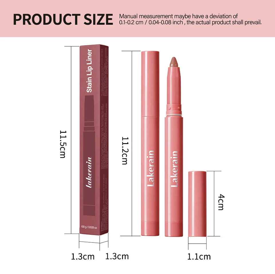 Stain Lip Liner Pencil Waterproof Matte Lip Contour