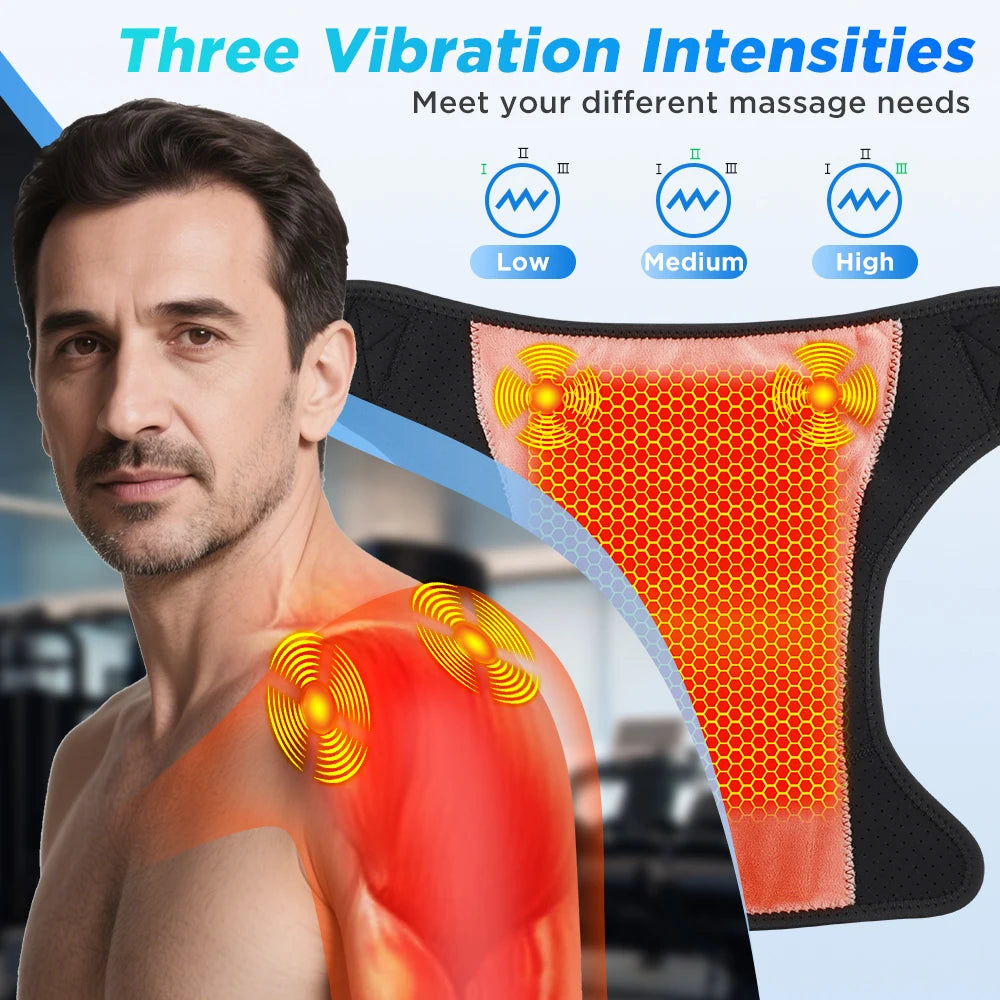 Wireless Shoulder Heating Massager with App Control - 4