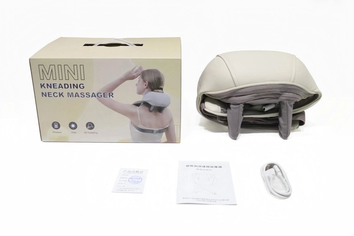 Wireless Neck and Shoulder Massager with Deep Tissue Heat