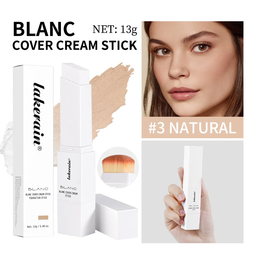 Blanc Cover Cream Foundation Stick with Built-in Brush - 26