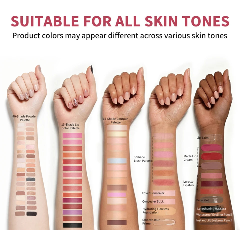 All in One Makeup Kit Beginner Friendly Complete Set
