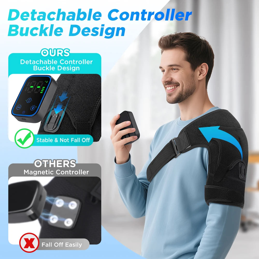 Wireless Shoulder Heating Massager with App Control - 13