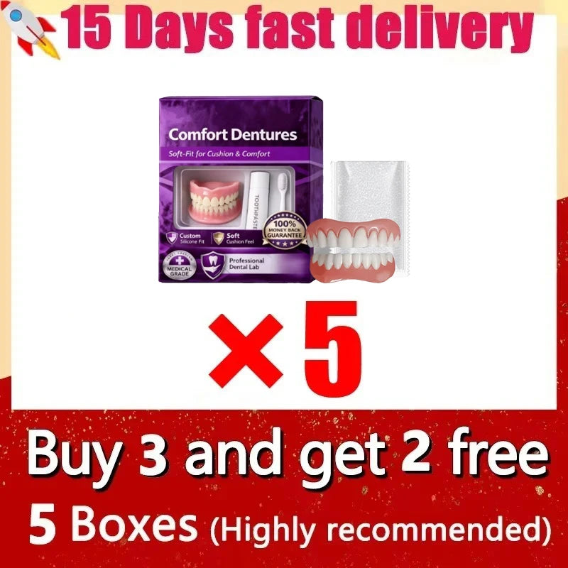 Silicone Denture Set for Instant Smile Comfort - 7
