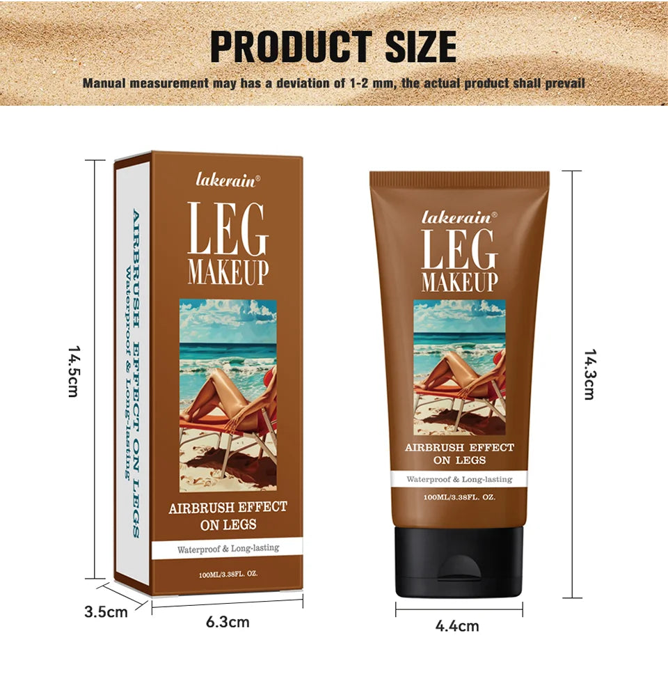 Leg Makeup Foundation Cream Waterproof Coverage