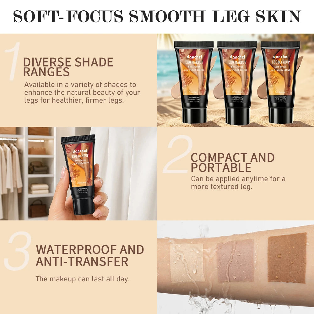 Body Foundation Makeup with Application Glove