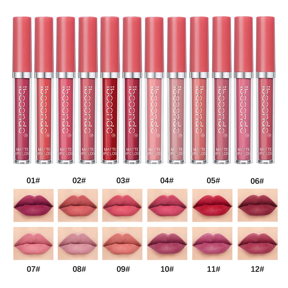 Matte Velvet Liquid Lipstick Long lasting waterproof wear - 19