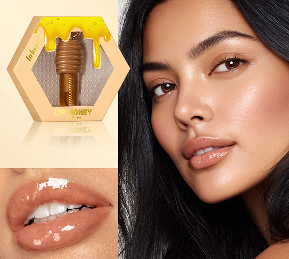 Honey Lip Gloss Set for Hydrating and Nourishing Lips - 7