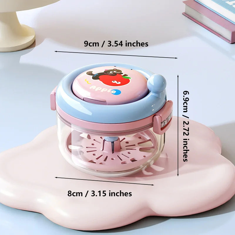 Denture Cleaning Container with Rotary Drainage Tray - 22