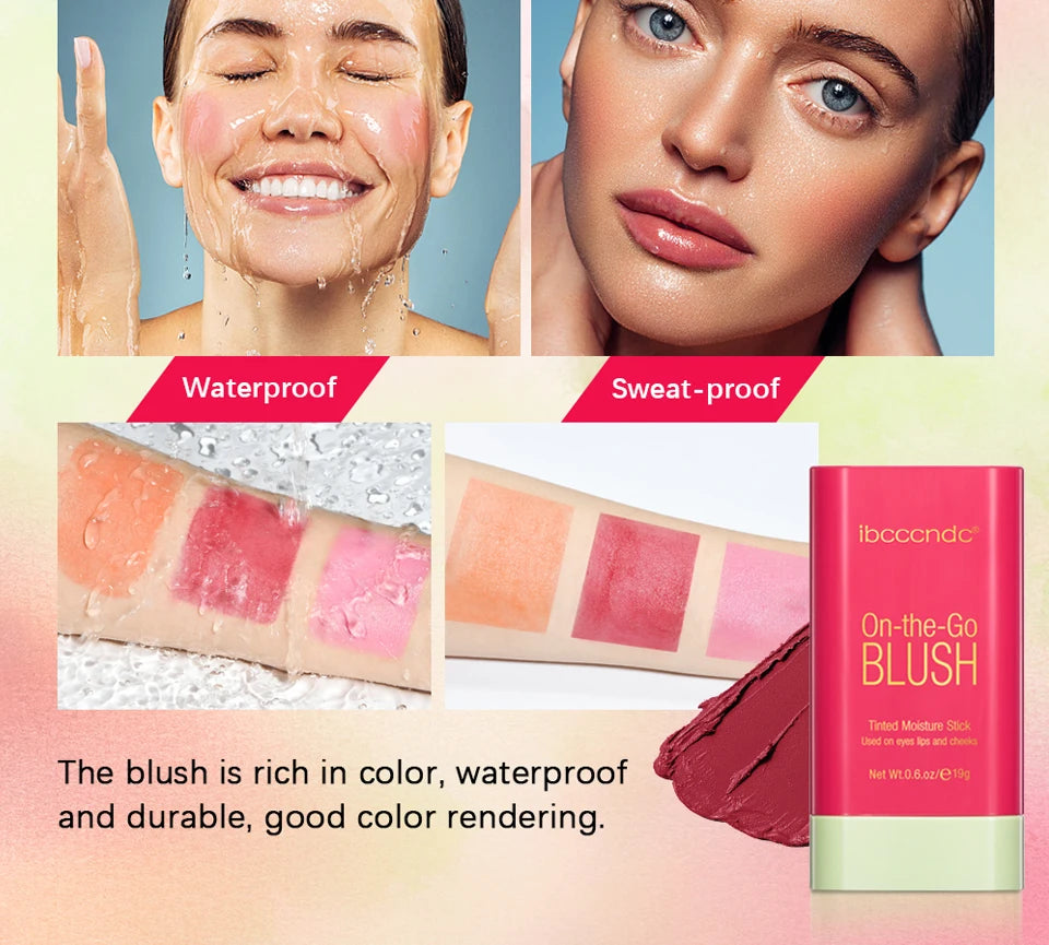 Eraser Blush Stick Natural Moisturizing Tinted Finish