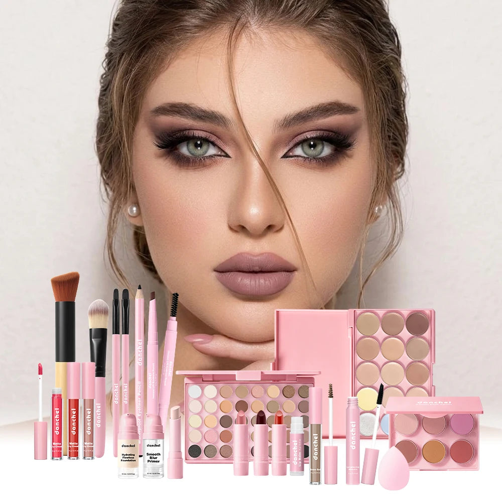Full Face Makeup Set with Professional Brushes - 7