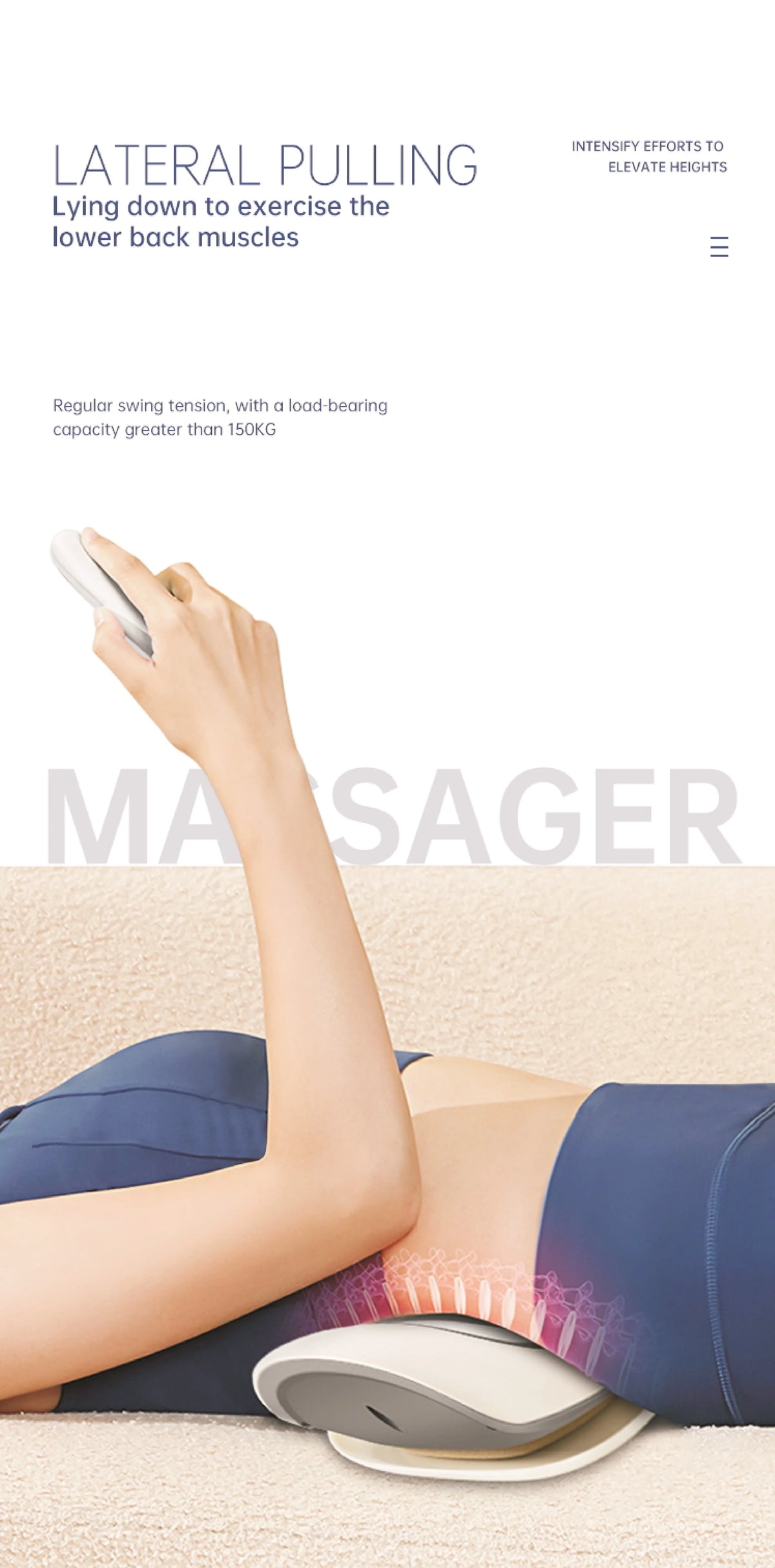 Lumbar Traction Device with Dynamic Airbag Massage