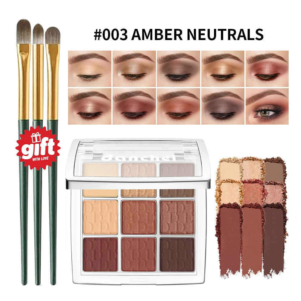 Nine Color Eyeshadow Palette for Beginner Makeup Looks - 25
