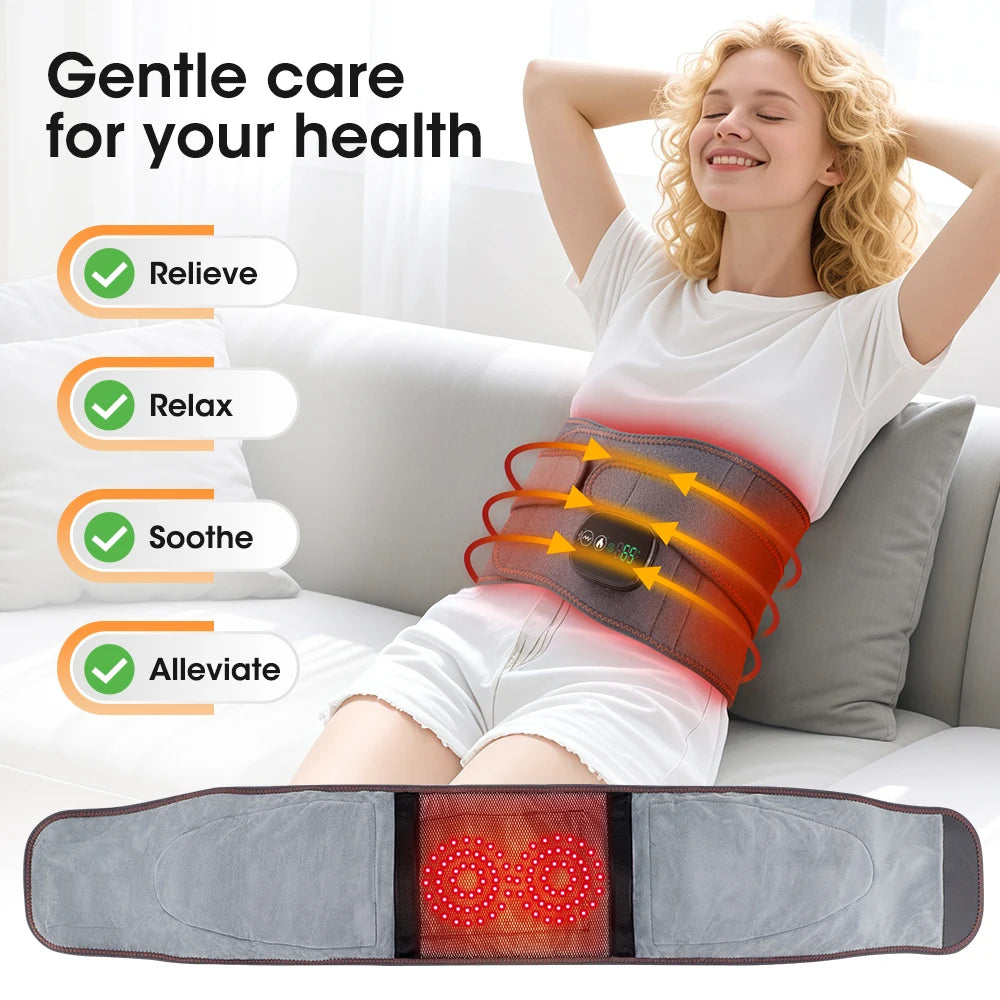 Cordless Heated Waist Massager with Red Light Therapy - 8