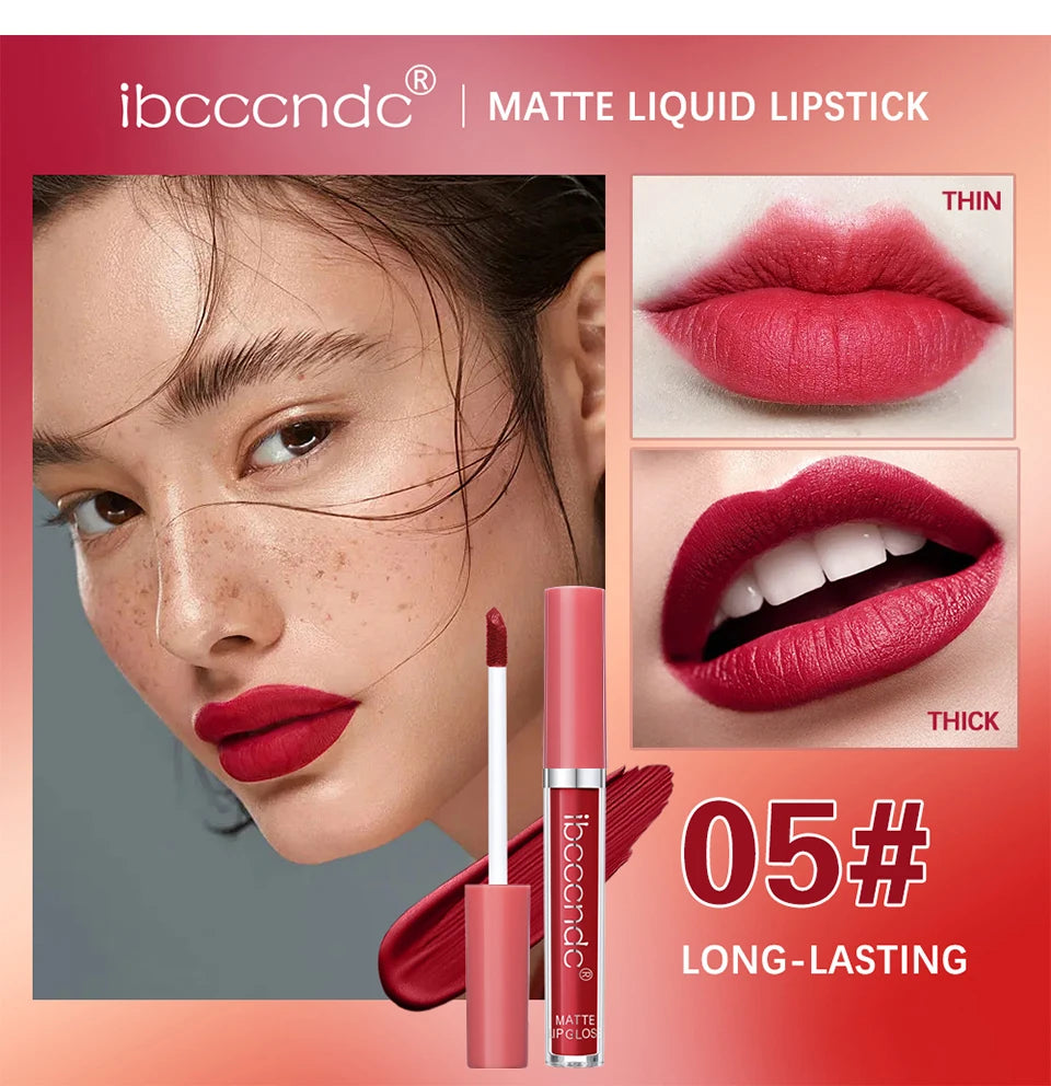 Matte Velvet Liquid Lipstick Long lasting waterproof wear