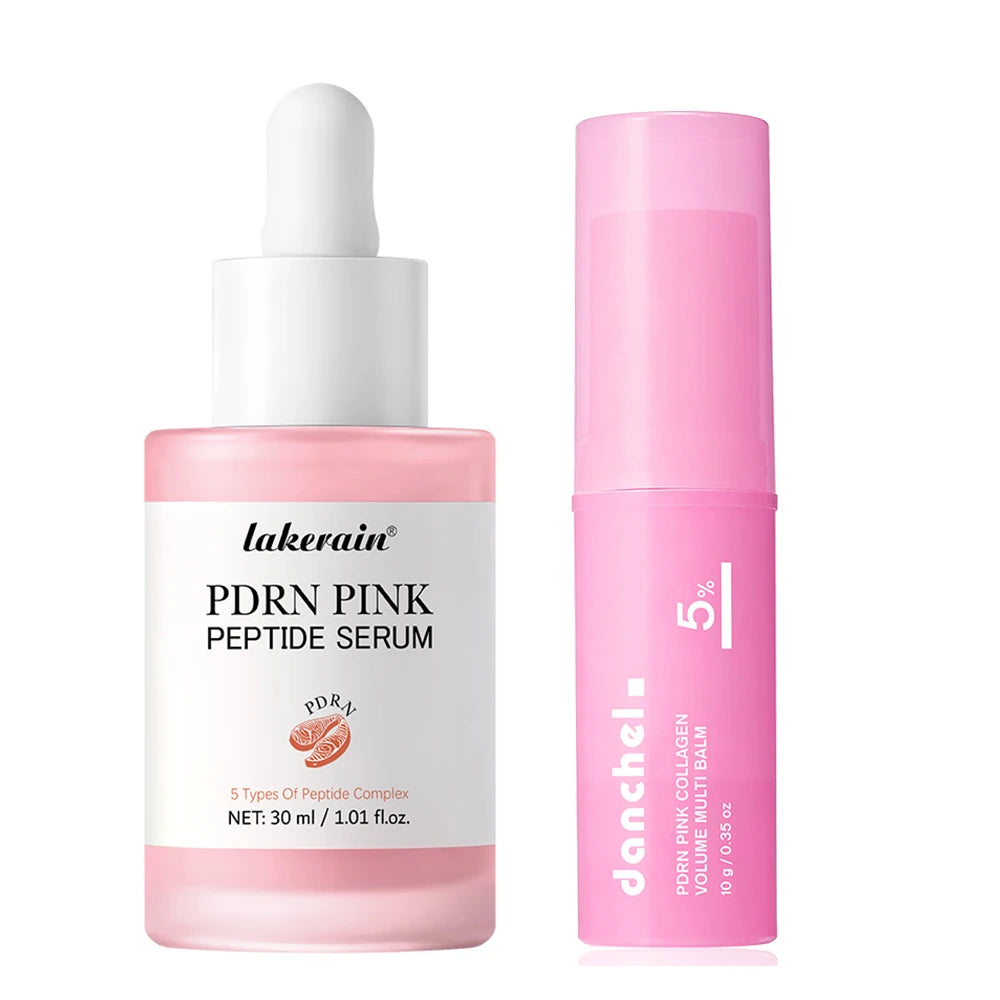 Salmon PDRN Peptide Serum and Collagen Balm Set for Deep Hydration