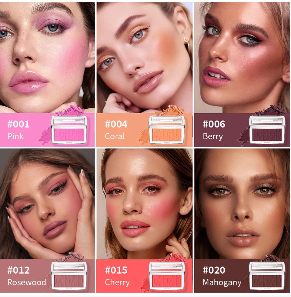 Embossed Matte Blush Palette with Natural Finish