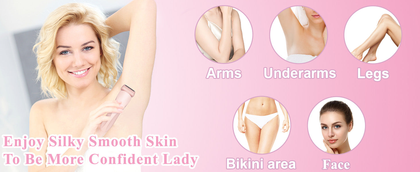 Electric Shaver for Women Painless Hair Removal - 8